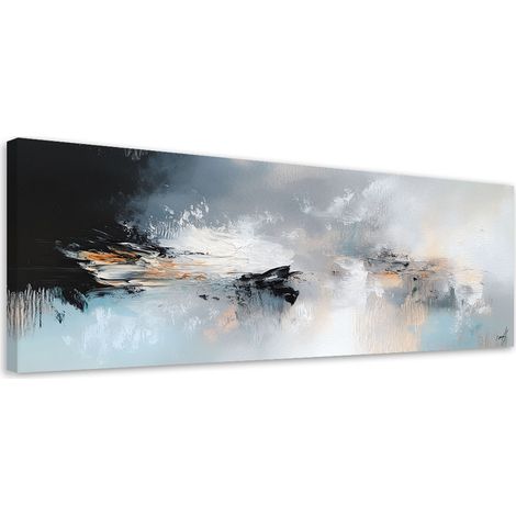 Tableau déco Abstrait industriel Gris Or Abstrait industriel de style industriel 90x30 (1/5)
