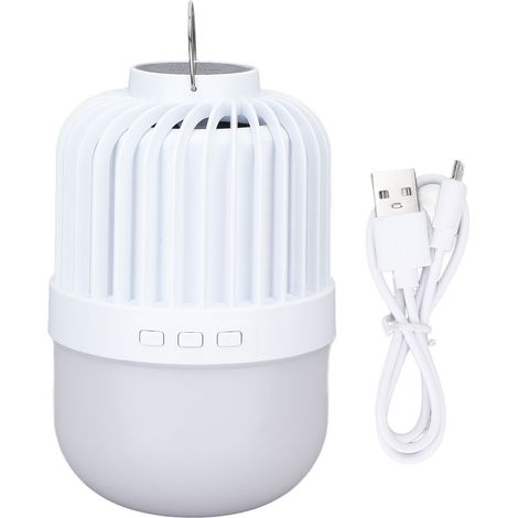 Lampe camping 360° stéréo 2000 lumens, haut-parleur LED rechargeable USB, 2 modes d'éclairage, pour extérieur (1/5)