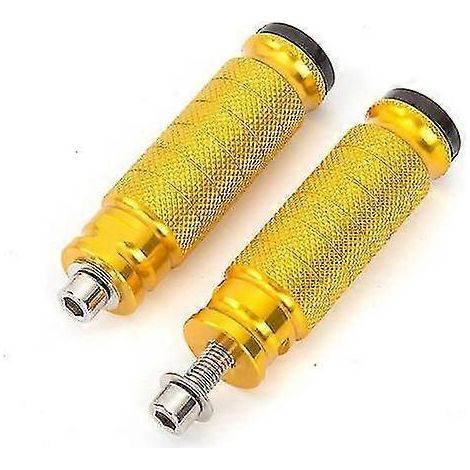 1 Paar Motorrad-Fußrasten, erhöhte Pedale, CNC-Fußrasten, Fußstützen, Fußrasten, Pedalstangen, modifiziertes Zubehör, Universal – Gold