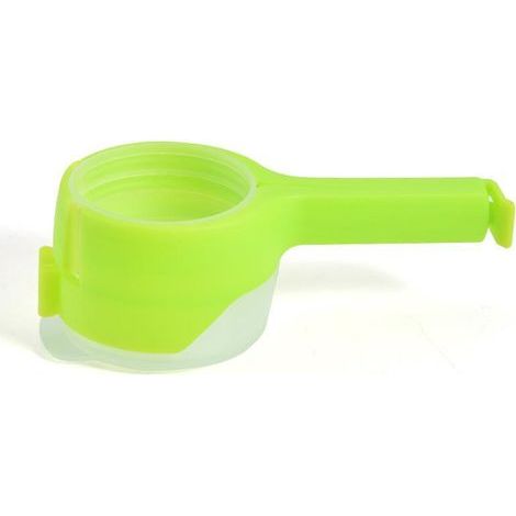 Ensemble de 5 outils de cuisine et ménagers verts pour fermer et sceller le plastique (1/5)