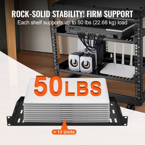 Étagères de Rack Serveur 1U Profondeur 254 mm Plateau Ventilé (1/5)