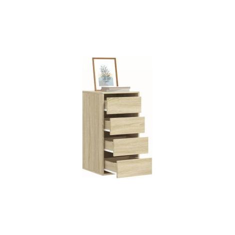 Commode d'angle chêne sonoma 40x41x76 bois d'ingénierie (1/5)