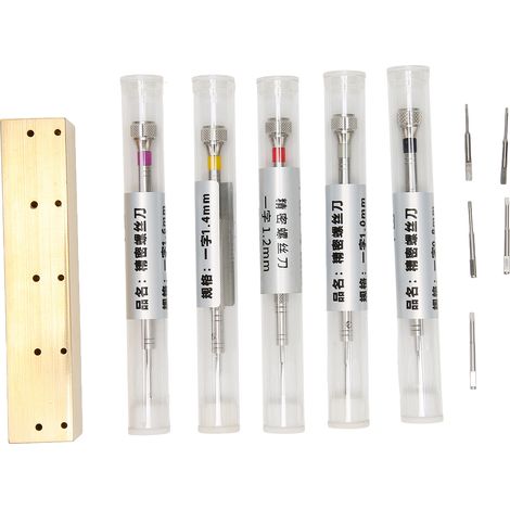 Set de 5 Tournevis de Précision pour Montres, Acier Inoxydable Antirouille, Poignée Antidérapante, Outillage Polyvalent pour Horlogers et Bijoutiers (1/5)