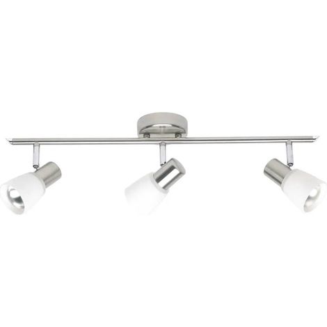[NEUWERTIG] B-Ware Brilliant Led Deckenstrahler Luca 35816/77 Spot Lampe Edelstahl Chrom Weiß