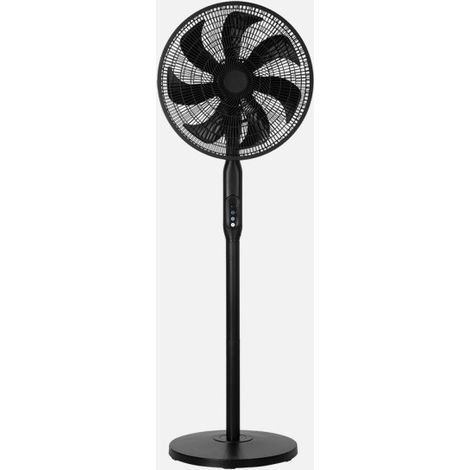 Ventilatore a piantana Mixin 3x1, nero, 3 velocità, 60 W, 7 pale, 45d, fisso/rotante, da pavimento/parete/da tavolo, Regx45x45cm