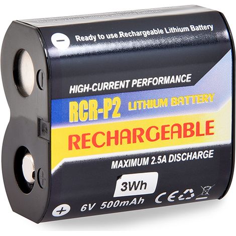 NX - Batterie photo - caméra RCR-2P rechargeable 6V 500mAh - 223DL223A