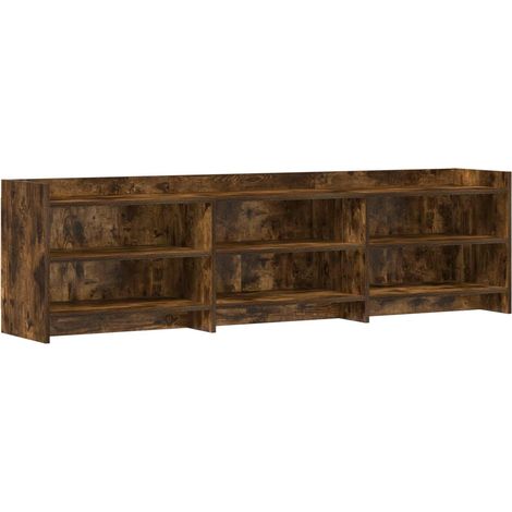 Meuble TV 168 x 33 x 47 cm Chêne fumé Bois d'ingénierie vidaXL