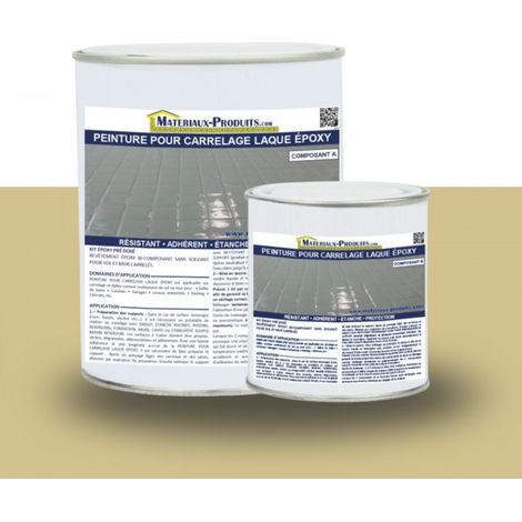 Peinture Laque Epoxy Spécial Carrelage - 5 Kg Jaune sable - MATPRO (1/3)