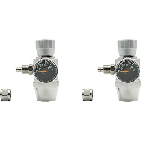 regolatori di CO2 per acquario, manometro da 2000 psi per tubo di aspirazione da 6 mm, 5/8-18UNF