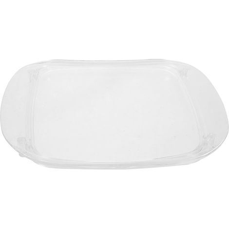 Petit plateau rigide transparent à embouts plats