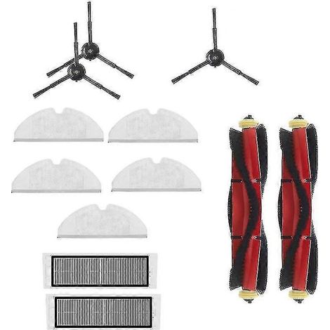 Zubehör für Xiaomi Roborock S5 Max S6 Maxv S4 S5 S50 Staubsaugerteile: Waschbarer HEPA-Filter, Seitenbürste, Hauptbürste