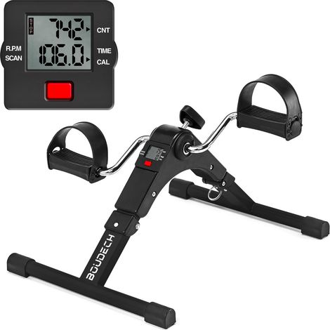 Mini cyclette pieghevole pedaliera da casa regolabile digitale mani e piedi lcd (1/5)