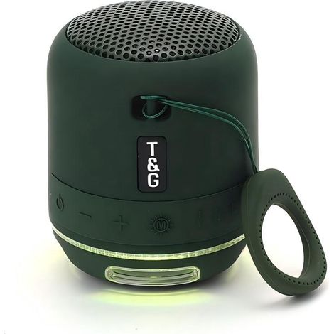 Enceinte Bluetooth T&G TG-294 (5 W - Autonomie : 6 h - Verte) (1/4)