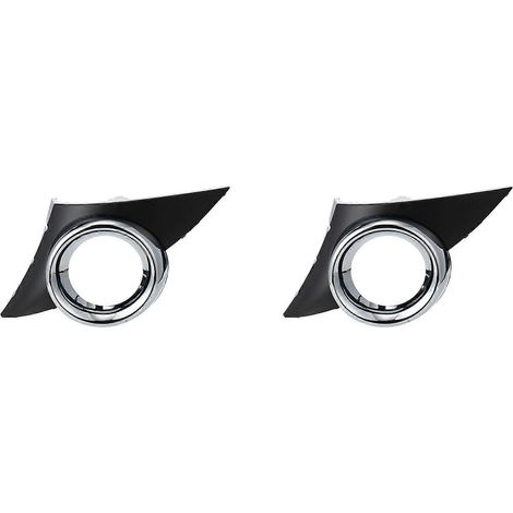 2 tapas cromadas para el faro antiniebla delantero izquierdo del Peugeot 207 Sport (2006-2009) (1/5)