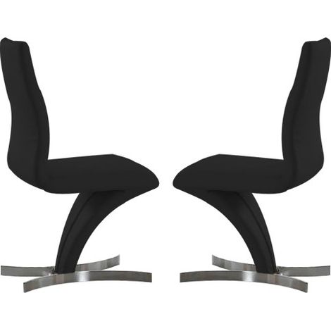 Chaise design noir Signus (1/3)