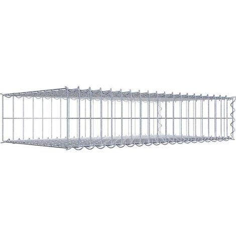 Gabiondeco - Gabion - Element de prolongation en longueur 100 cm x 20 cm x 50 cm (L x H x P). maille 5 x 10 cm. Spirale. Avert.: il manque une grille - Made in Germany (1/5)
