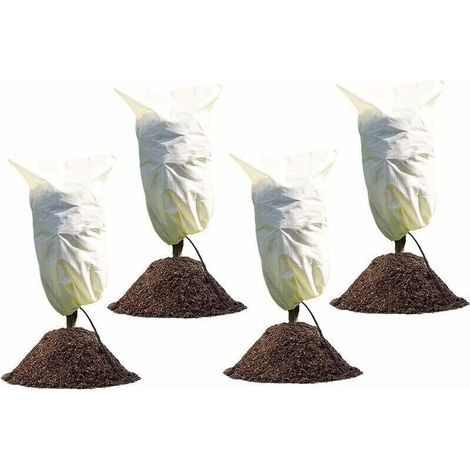 Housses de protection pour plantes d'hiver, 100 x 80 cm, réglables pour palmiers avec cordon de serrage. (1/5)