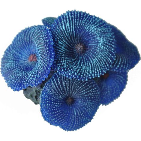 Aquarium Plant Artificial Coral bleu (1/4)