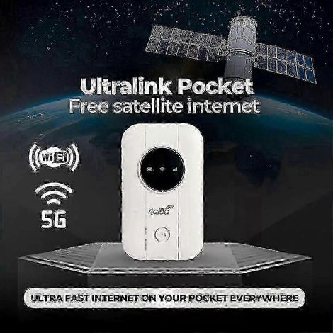 Internet par satellite gratuit dans votre poche, routeur Internet par satellite illimité, Wi-Fi portable par satellite, Ultra Link Freeuo (1/4)