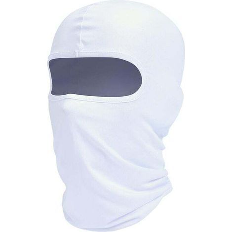 Masque de ski cagoule, protection UV, écharpe moto, écharpe d'été, blanc pour homme et femme (1/5)