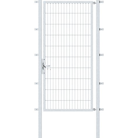 ALBERTS Einzeltor Flexo, feuerverzinkt, lichte BxH1000x2000, PF60x60/2500mm (1/2)