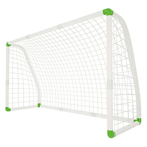 Naizy – But de football portable 180 x 120 cm – Montage rapide – Cadre en PVC résistant aux intempéries – Filet HDPE stabilisé aux UV