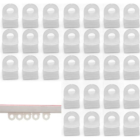 Nano-Rollen-Gardinenrollen für Balkone und Schlafzimmer, mit Clips, Haken und verstärktem Material (36 Stück). (1/5)