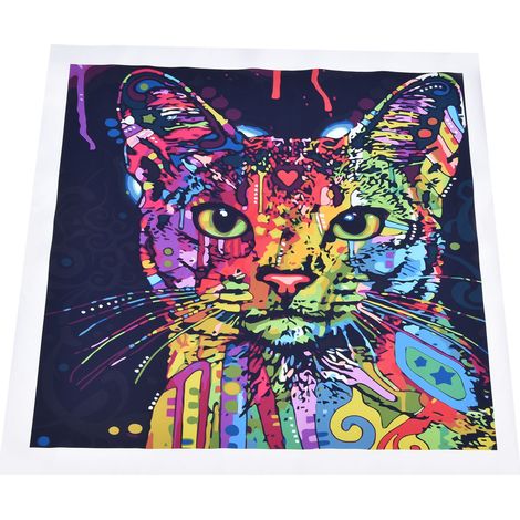 Rahmenloses Leinwandbild mit Katzenmotiv – Wandbild für Wohnzimmer, Schlafzimmer oder als Dekoration (1/5)