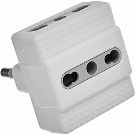 bticino S3604D adattatore per presa di corrente Bianco (1/4)