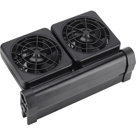 Mini Ventilateur de Refroidissement de réservoir de Poissons/récifs Refroidisseur d'aquarium Silencieux contrôle de l'air Refroidisseur d'eau Accessoires d'aquarium Marin(2 Heads Fan 2nd Gear) (1/5)
