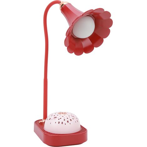 Lampe de bureau LED à projection phonographe, commande tactile, avec port de chargement USB (1/5)