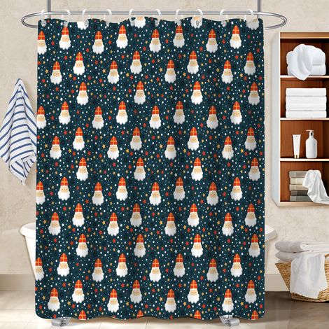 Rideau de douche tissu polyester 180x180 séchage rapide voile de douche pour préparer la maison avant l’arrivée d’invités (1/5)