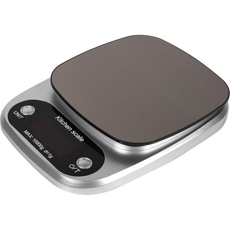 Digitale elektronische Küchenwaage mit LCD-Display, 10 kg, 1 g Genauigkeit, Lebensmittelwaage zum Kochen, digitale Waage mit Display, kulinarisches Messwerkzeug (1/5)