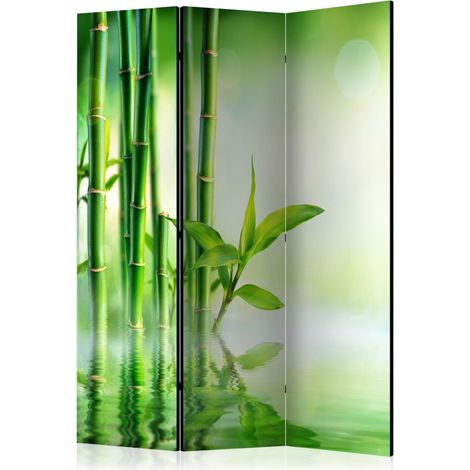 Paravento - Green Bamboo [Room Dividers] - 135x172 (1/4)