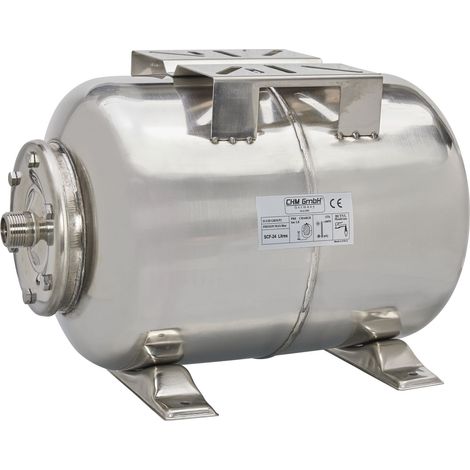 CHM GmbH Chaudière à membrane en acier inoxydable 50 L, Réservoir d'eau domestique sous pression (1/5)