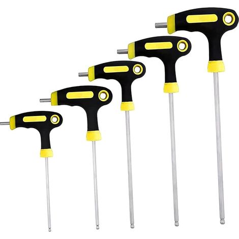 Set of 5 T-Handle Allen Key 2.5mm-6mm (1/5)