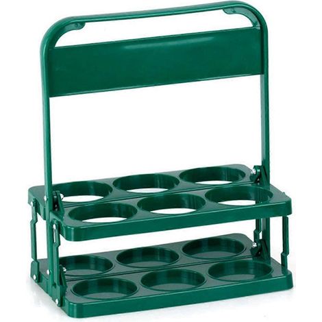 Panier de rangement portable à 6 compartiments pour bocaux de bière, idéal pour la cuisine. (1/5)