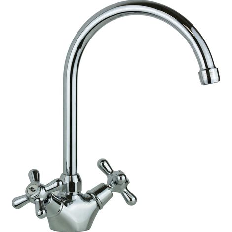 Rubinetto cucina modello classico doppio comando Gattoni 5692/REC0 Cromo (1/2)