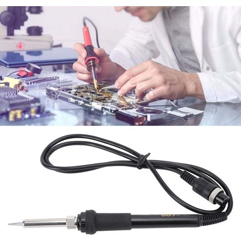 Manche de Fer à Souder 50W 24V, Silicone et Aluminium, 5 Trouz, Remplacement pour Station de Soudage (1/5)