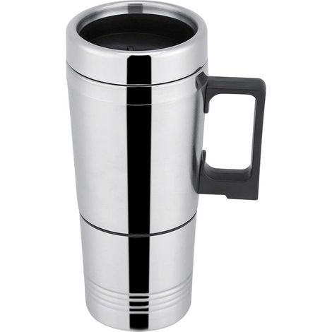 Bouilloire électrique 12V pour voiture, 300 ml, en acier inoxydable, portable, cafetière et tasse chauffante pour boissons chaudes (1/5)
