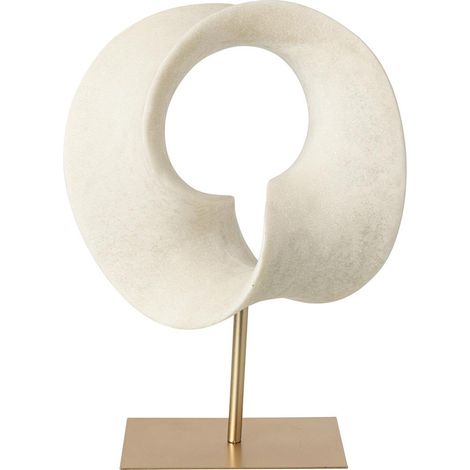 Objet Déco Abstrait "Bastien" 43cm Blanc