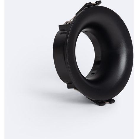 Portafaretto Downlight Conico Basso UGR per Lampadina LED GU10 / GU5.3 Foro Ø 70 mm Nero (1/4)
