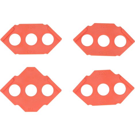 4-teiliges Radius-Frässchablonen-Set mit abgerundeten Ecken für Kantenbearbeitung in der Holzbearbeitung (1/5)