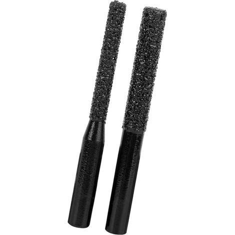 2 fraises diamantées à queue droite brasées, noires, pour quartz, marbre et pierre – lot de 2 (1/5)