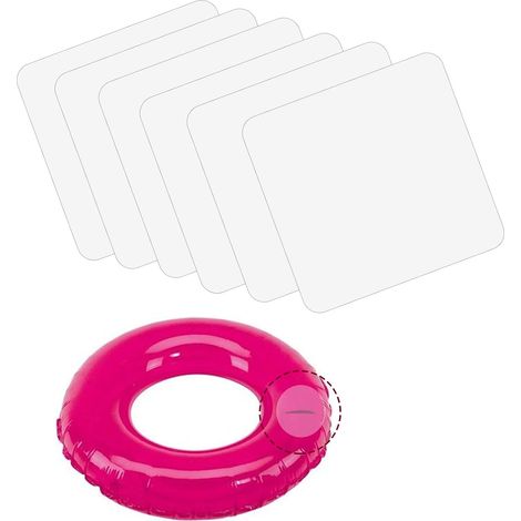 6 Pieces Clear TPU Repair Patches 10cm x 10cm Waterproof Sticker Patch for Bouncy Castles, Swimming Rings, Pool Floats, Inflatable Items and Water Toys (1/5)