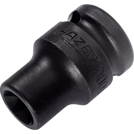 Hazet Schlag-Maschinenschrauber Steckschlüsseleinsatz 900S-E14, 1/2 (12,5 mm) Vierkant hohl, Außen TX Profil, SW E14 (1/3)