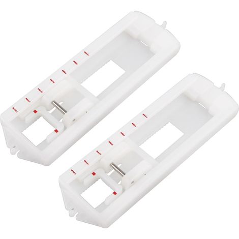 2 Pieds presseurs,Plastique,Boutonnière 4 étapes,Système Click,Machines à coudre tige basse (1/5)