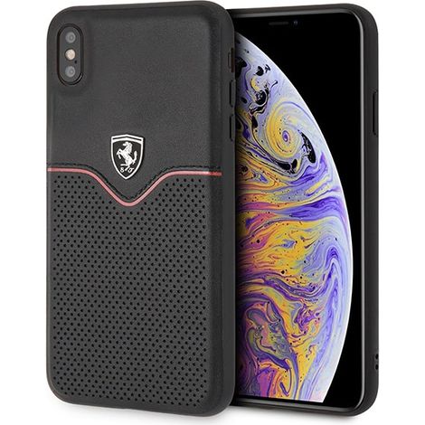 Custodia per iPhone Xs Max Ferrari Off Track Victory nera (1/5)