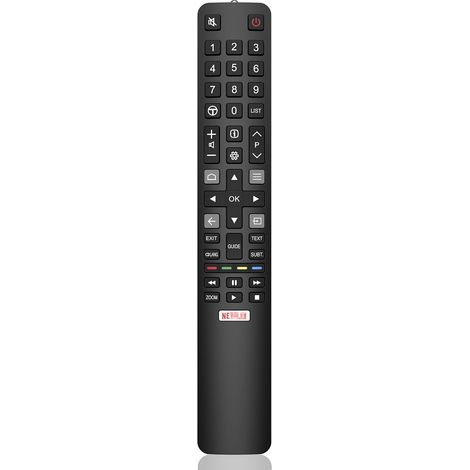 Telecomando di ricambio TCL RC802N universale, compatibile con tutte le Smart TV TCL, con pulsante di scelta rapida Netflix. Compatibile con i modelli 32ES560, 40ES560, U50P6146, U55C7006 e U65X9026. (1/5)
