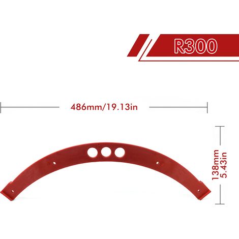 F2522-300 Gabarit de biseautage d'angle pour le travail du bois R100-R300, gabarit de rainurage pour raboteuse électrique à grand arc, pour angles intérieurs/extérieurs (1/5)